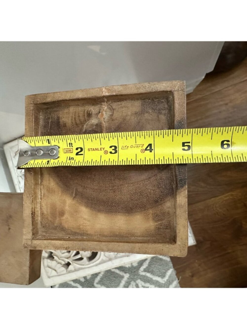 Pottery Barn Cameron wood pillar candle holder set - Picture 6 of 8
